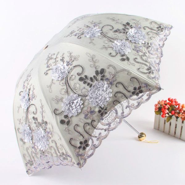 

umbrellas fashion embroidered lace umbrella 30% off black plastic double uv