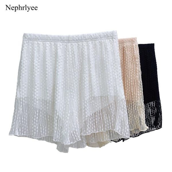 

women's shorts 2021 women safety pants summer high waist lace under skirt underwear short female sht171, White;black