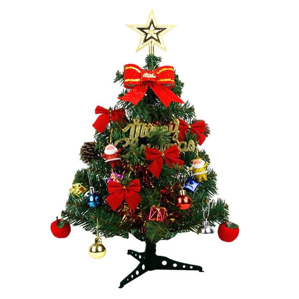 

christmas decorations with bows gift boxes home mini tree artificial office desk party tabledecoration diy holiday hanging ornament