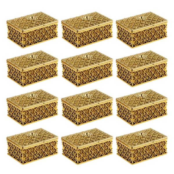 

pack of 12pcs delicate gridding shaped candy box gift for wedding favor party