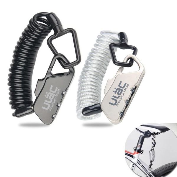 

bike locks mini cycling cable lock 1200mm fold backpack mtb helmet bicycle 3 digit combin anti-theft