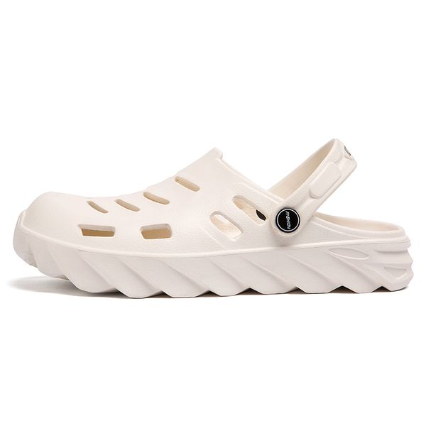 

authentic sandals outdoor lawn arrival beach hole shoes luxurys designers summer slippers casual men women lady gentlemen fisherman, Black