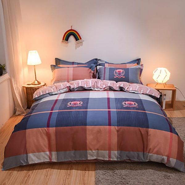 

bedding sets 3/4 pieces home textile british style pure cotton comefortable soft bedspreads quality quilt cover pillowcase oceania