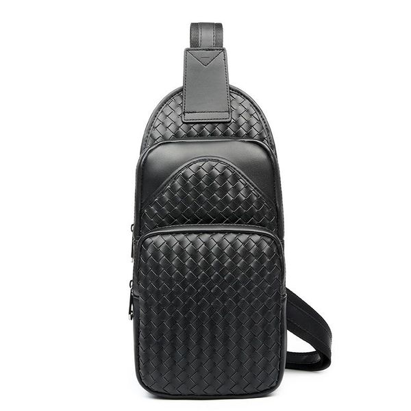 

waist bags explosion models hand-woven fashion casual men's chest bag