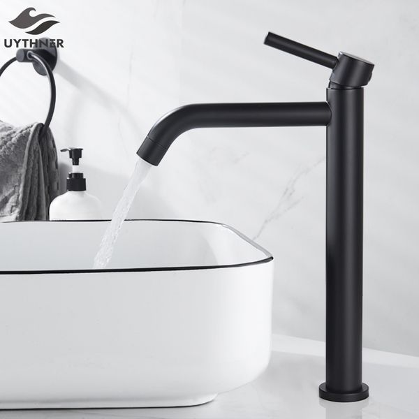 

uythner black basin faucets bath basin mixer faucet bathroom vessel washbasin water mixer taps and cold water mixer tap