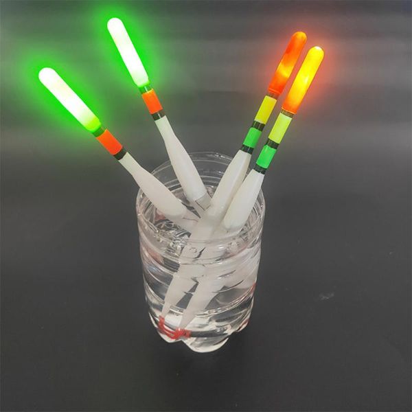 

fishing accessories 2pcs float led electric light stick deep water luminous electronic floats bobber tackle gear equipment