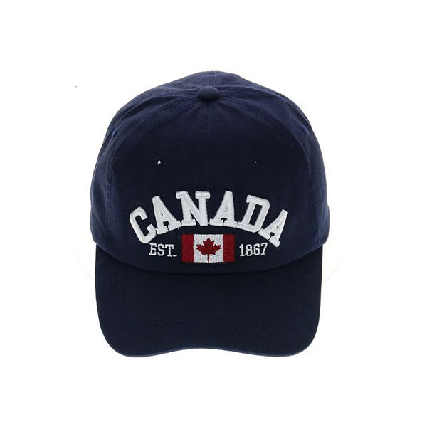 

cotton hat men's letter embroidered canada maple leaf baseball cap, Blue;gray