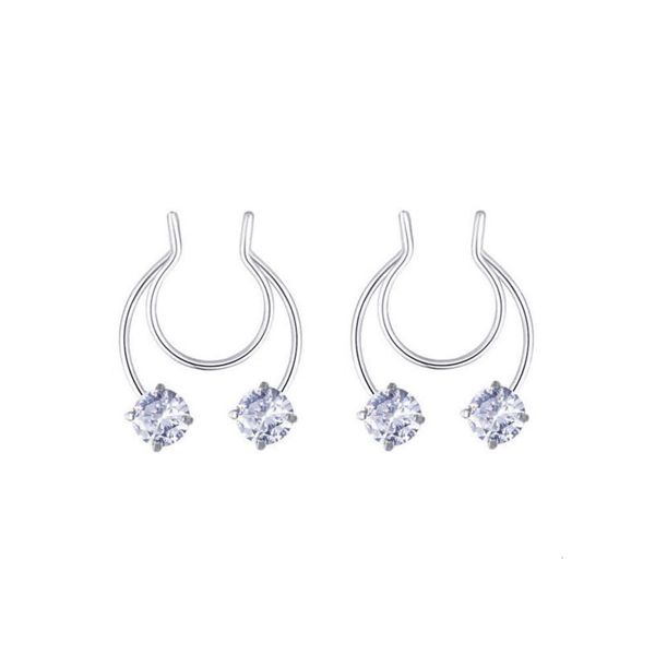 

summer zircon nose clip stainless steel antler false ring human body puncture nail