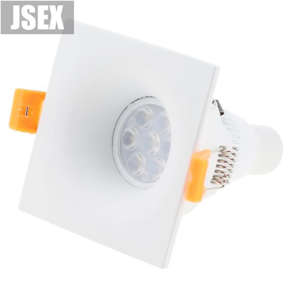 

spotlights modern square indoor downlight fixture gu10 led housing spot light trims recessed mr16 spotlight fitting frame zinc alloy
