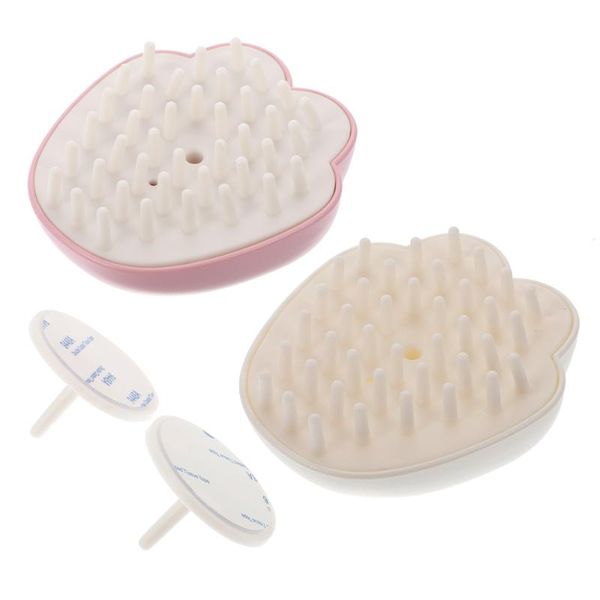 

hair brushes 2pcs shampoo brush head scalp comb washing, Silver