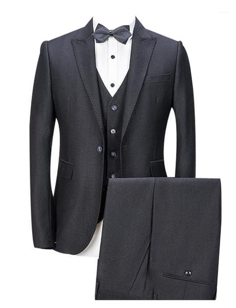 

men's suits & blazers suit two button 3 pieces notch lapel slim fit mens blazer tuxedo jacket, White;black