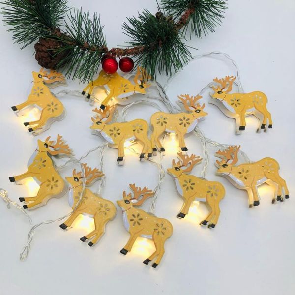 

strings 2021 christmas snowman santa claus string light garland merry decor for home xmas ornaments gifts decoration