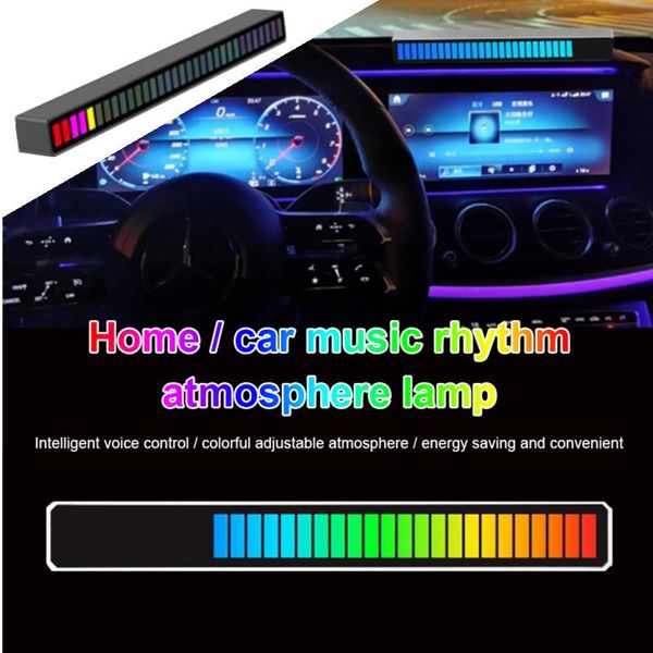 

interior&external lights led strip light sound control pickup rhythm music atmosphere rgb colorful usb energy-saving lamp car accessories