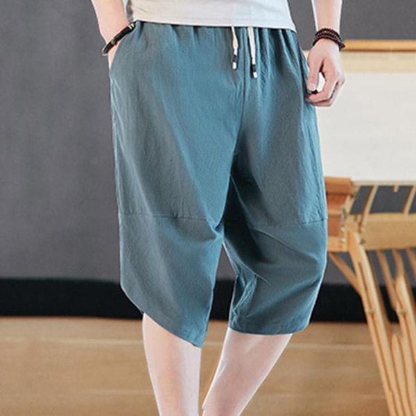 

men's shorts 2021 autumn pants solid color harem wide-leg irregular hem casual hip-hop korean jogging high street wea, White;black
