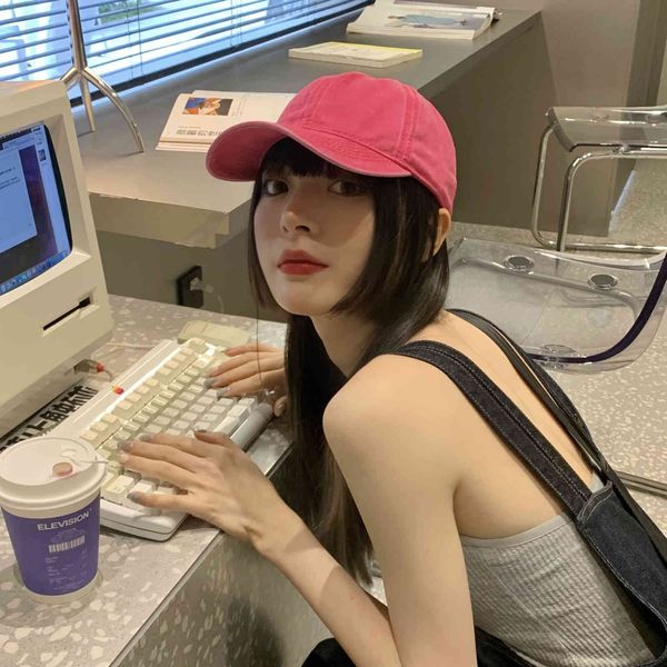 

cap female cap summer worn soft baseball cap new fashion men's korean versatile sun hat fashion, Blue;gray