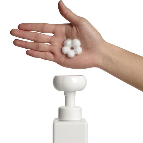 Liquid Soap Dispenser Flower Garamas de espuma de espuma Lovels Recarregável Shampoo Cosmético vazio