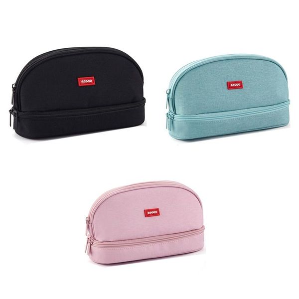 

pen case pencil bag double storage space pouch organizer for stationery school cosmetics bags
