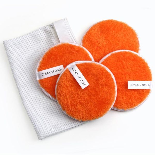

lazy washable facial foundation sponge soft makeup remover anti cleansing powder puff double side with storage bag1