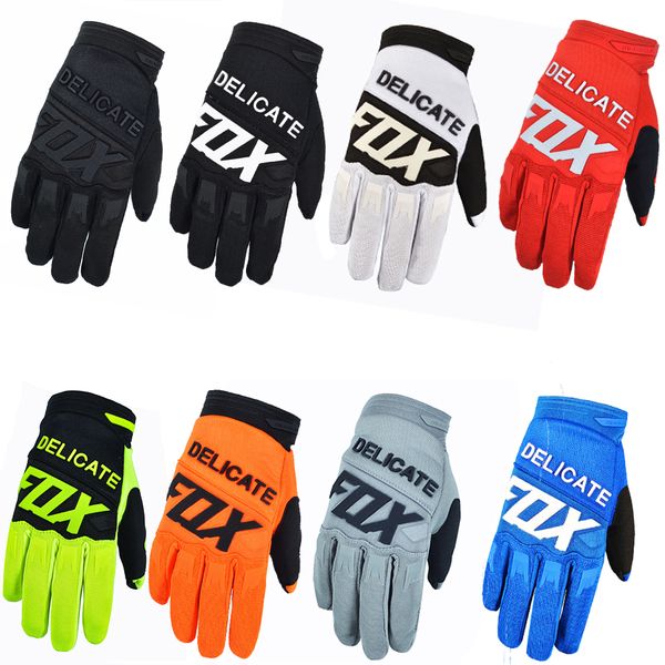 

delicate fox motocross gloves motorcycle mx enduro mtb dh mountain bike bicycle riding guantes