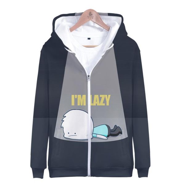 

alex clark 3d printed zipper hoodies women/men cute long sleeve hooded sweatshirt harajuku streetwear clothes men's & sweatshirts, Black
