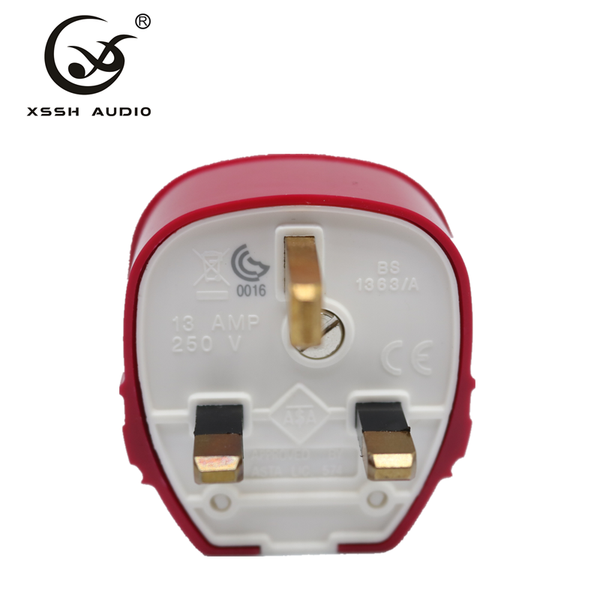 

smart power plugs xssh 1pcs hifi diy hi-end ac electric(m) fused 13a male 3 pin uk british plug fuse connector