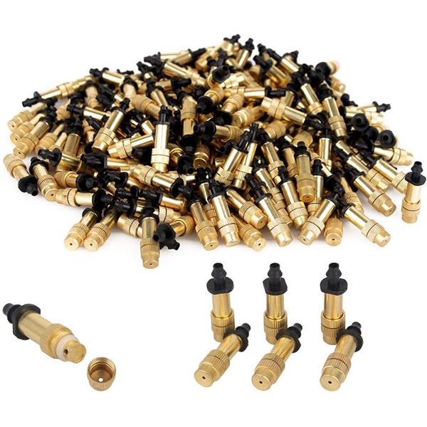 

watering equipments 5pc irrigation system adjustable copper nozzle garden water cooling greenhouse vegetables lawn