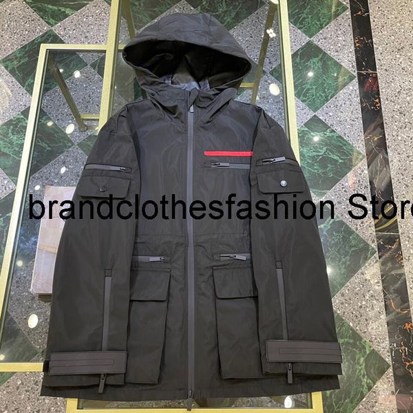 

women's jackets fashion all lined border green black loose hooded outdoor jacket women streetwear zip- coat lady 2021 autumn, Black;brown