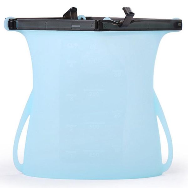 

food savers & storage containers grade fresh preservation saran bag high temperature silicone sealed refrigerator fruit blue