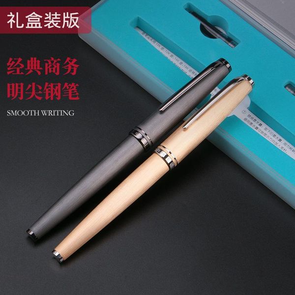 

fountain pens 1pcs 981 pen metal brushed sheet student business pattern
