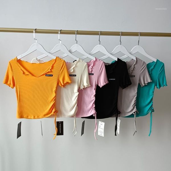 

yoga outfit women shirts short sleeve t-shirts shirt running gym workout sport fitness sports wear 2021