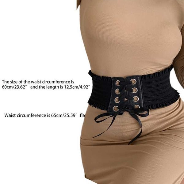 

q1fa waist training corsets slimming shaper belt short underbust corset lace up bustiers & corsets women stretchy p0817, Black;brown