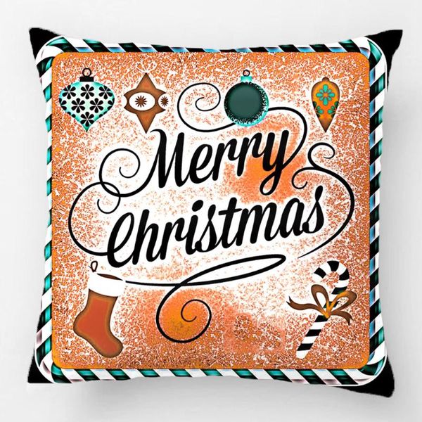 

merry candy christmas throw pillow case decorative cushion cover pillowcase customize gift high-quality by lvsure for sofa seat cushion/deco