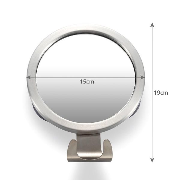 

mirrors bathroom fogless mirror shower shaving with suction cup washroom wall mount anti fog makeup accessories