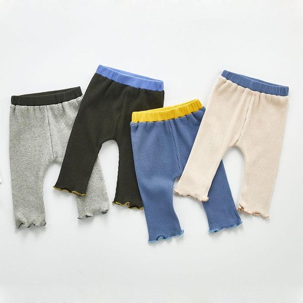 

0-2yrs born baby girls boys keep warm candy color children pants fashion kids jeans, Blue