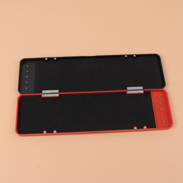 

fishing tackle box anti-broken sub-line fishhook organization case stable storage (single layer, black red-32cm) accessories
