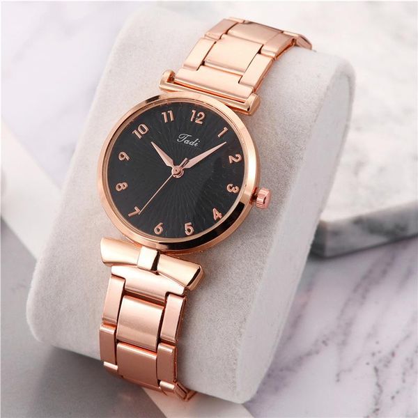 

ladies watch fashion rose women wrist watches casual dress clock relogio feminino 2021 bayan saat wristwatches, Slivery;brown