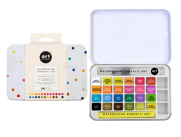 

gift sets us prima pemma watercolor confetti 24 color solid set