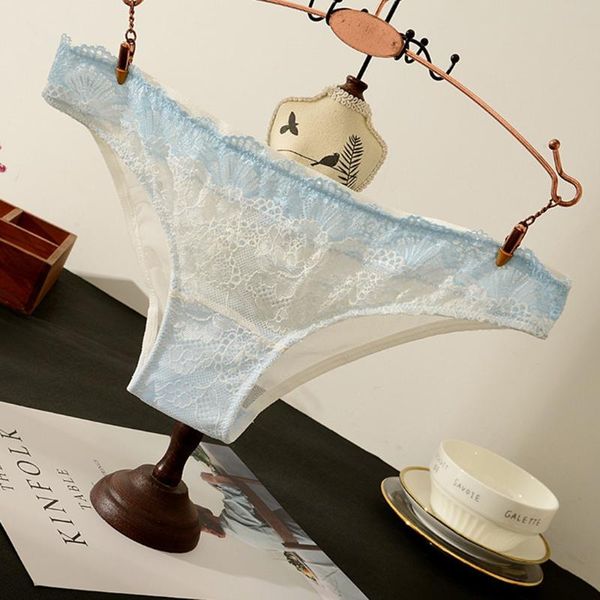 

women's panties multi-color lace underwear transparent mesh lingerie ladies thongs low waist seamless briefs underpant, Black;pink