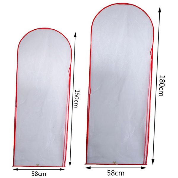 

clothing & wardrobe storage 180/150cm dress bag bridal gown long clothes bags protector case dustproof cover wedding dresses garment dust
