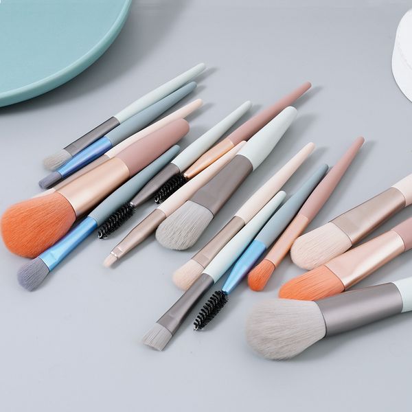 

8pcs makeup brushes tool set cosmetic powder eye shadow foundation blending beauty make up brush