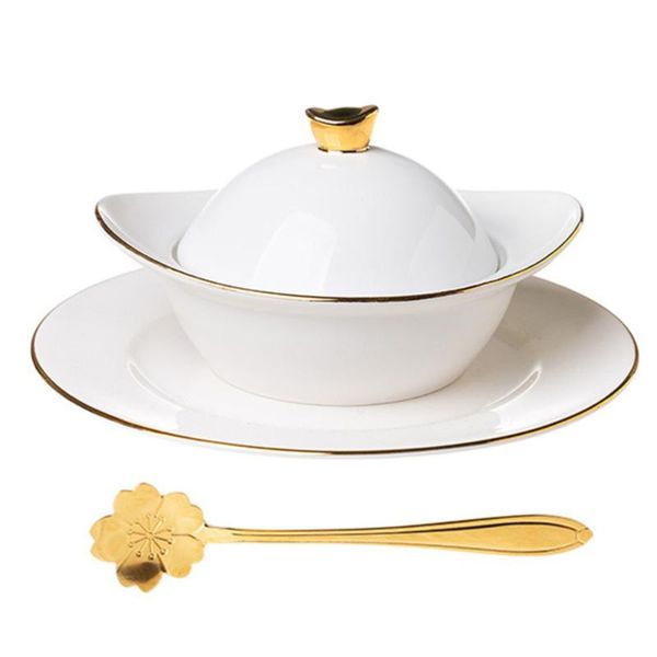 

mugs 1 set ceramic cubilose cup el restaurant dessert bowl steamed egg