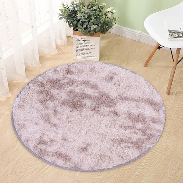

carpets home plush gradient color carpet anti-skid bedroom furry modern mats chair alfombra shaggy area rug