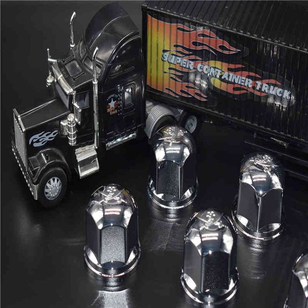 

6pcs 41mm truck tyre protection wheel nuts covers nut caps hub screw protector dust proof bolt rim