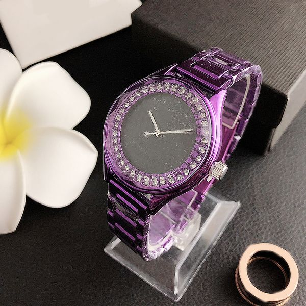 

brand new light luxury atmosphere fashion simple watch waterproof 10 meters zircon watch