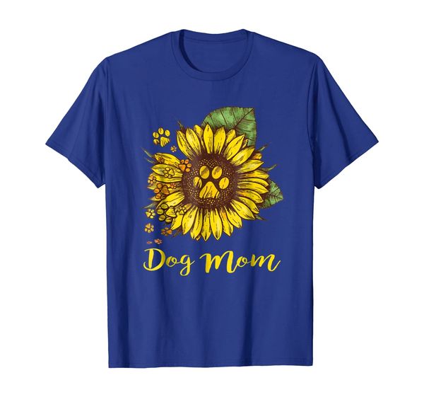 

dog mom sunflower shirt cute dog mom gift, White;black