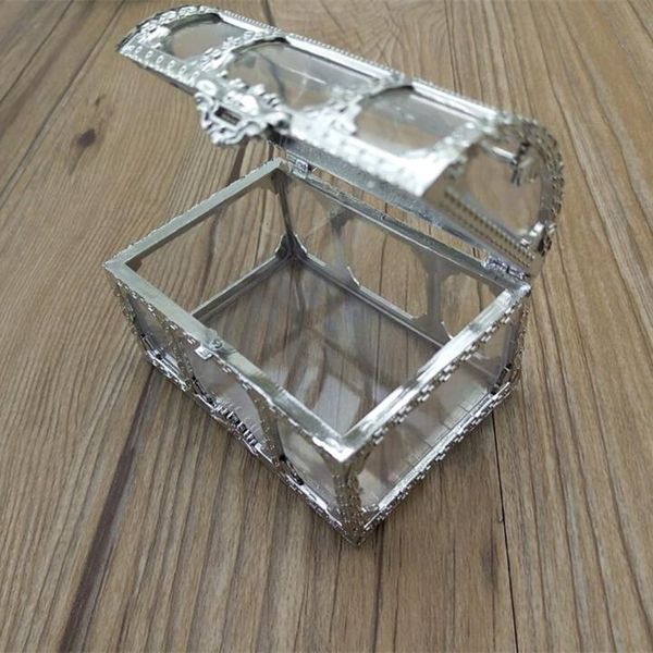 

gift wrap grade golden transparent plastic wedding boxes , by2806