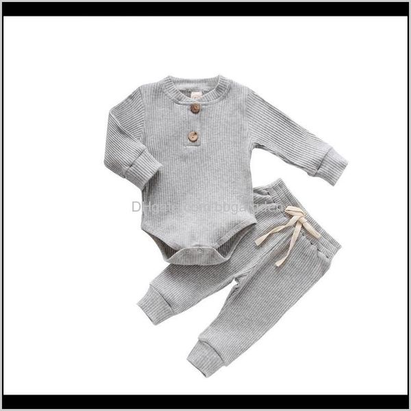 

baby, kids & maternityautumn born baby clothes 2pcs cotton comfortable solid infant boys and girls suit long sleeve romper+ pants clothing s, White