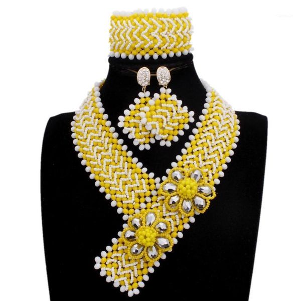 

earrings & necklace dudo choker set yellow and white y design western jewelry bracelet 3 pieces 2021 5 colors, Silver