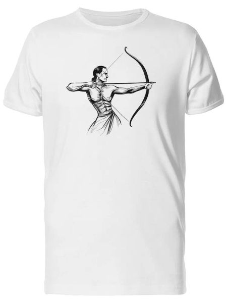

ancient archer grunge sketch men's tee -image by shutterstock, White;black