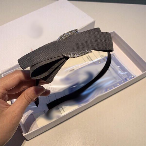 

2021 new diamond temperament headbands women chic crystal hair hoops with box hair ornament hair accessories, Silver